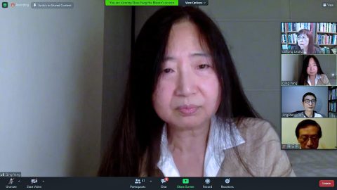 青洋主講小說人物──加華作協文學月會
